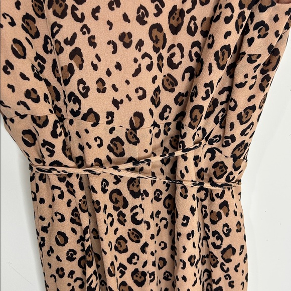 REFORMATION Feline Leopard Animal Print V-Neck Wrap Mini Dress Size XS - Picture 15 of 16